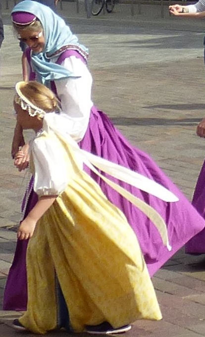 folk dancing display team